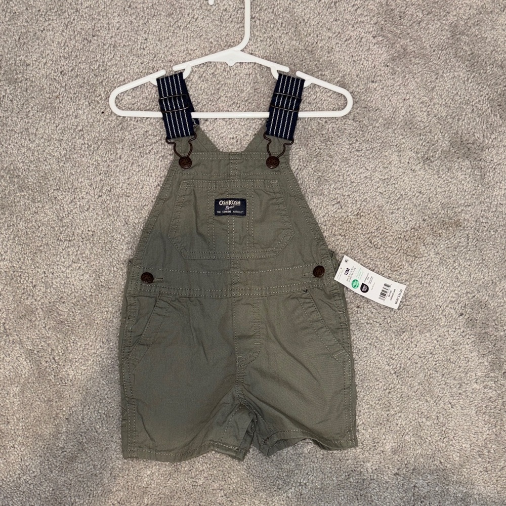 OshKosh B'gosh Olive Baby Overalls